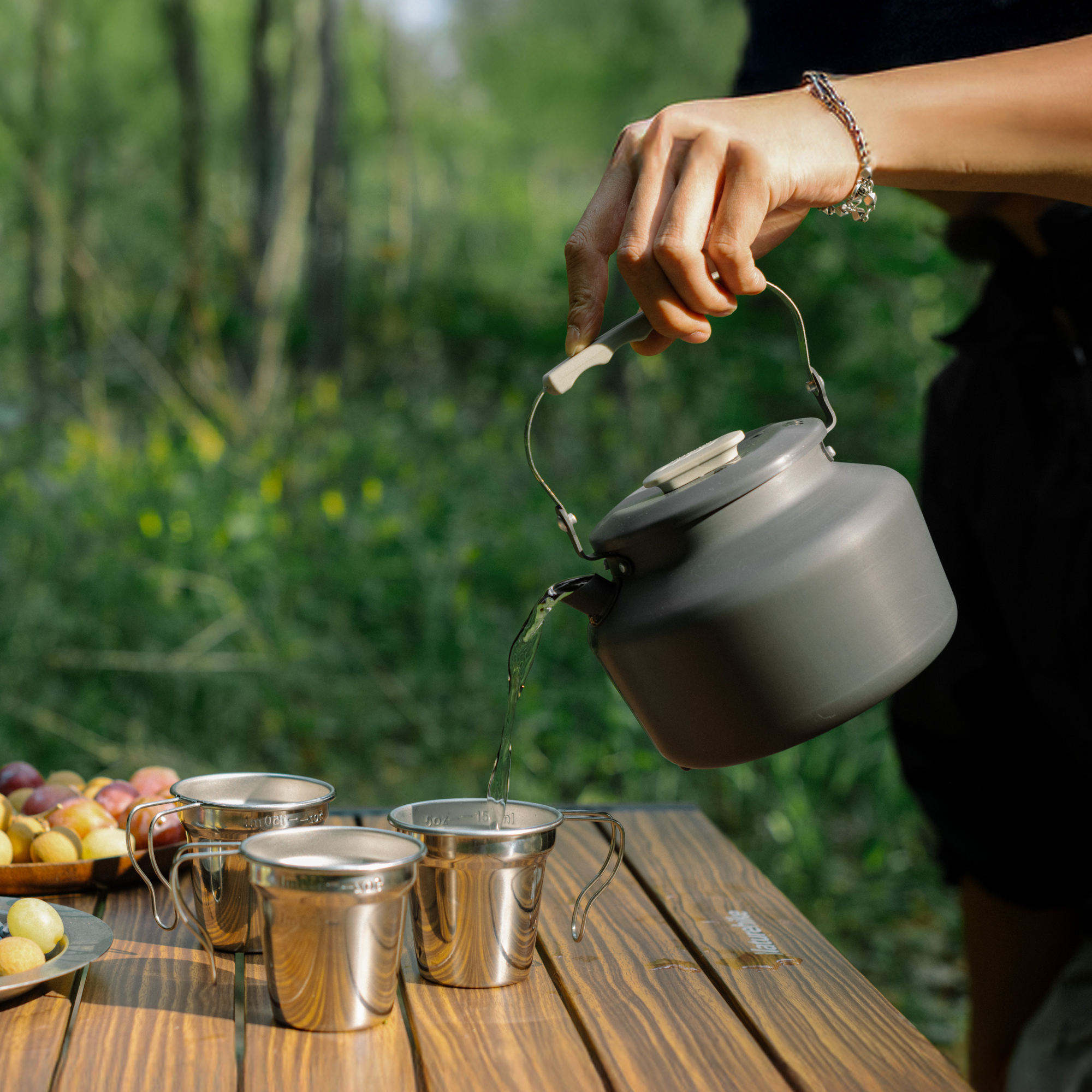 картинка Чайник Naturehike туристический, 1,4 л., алюминий, серый