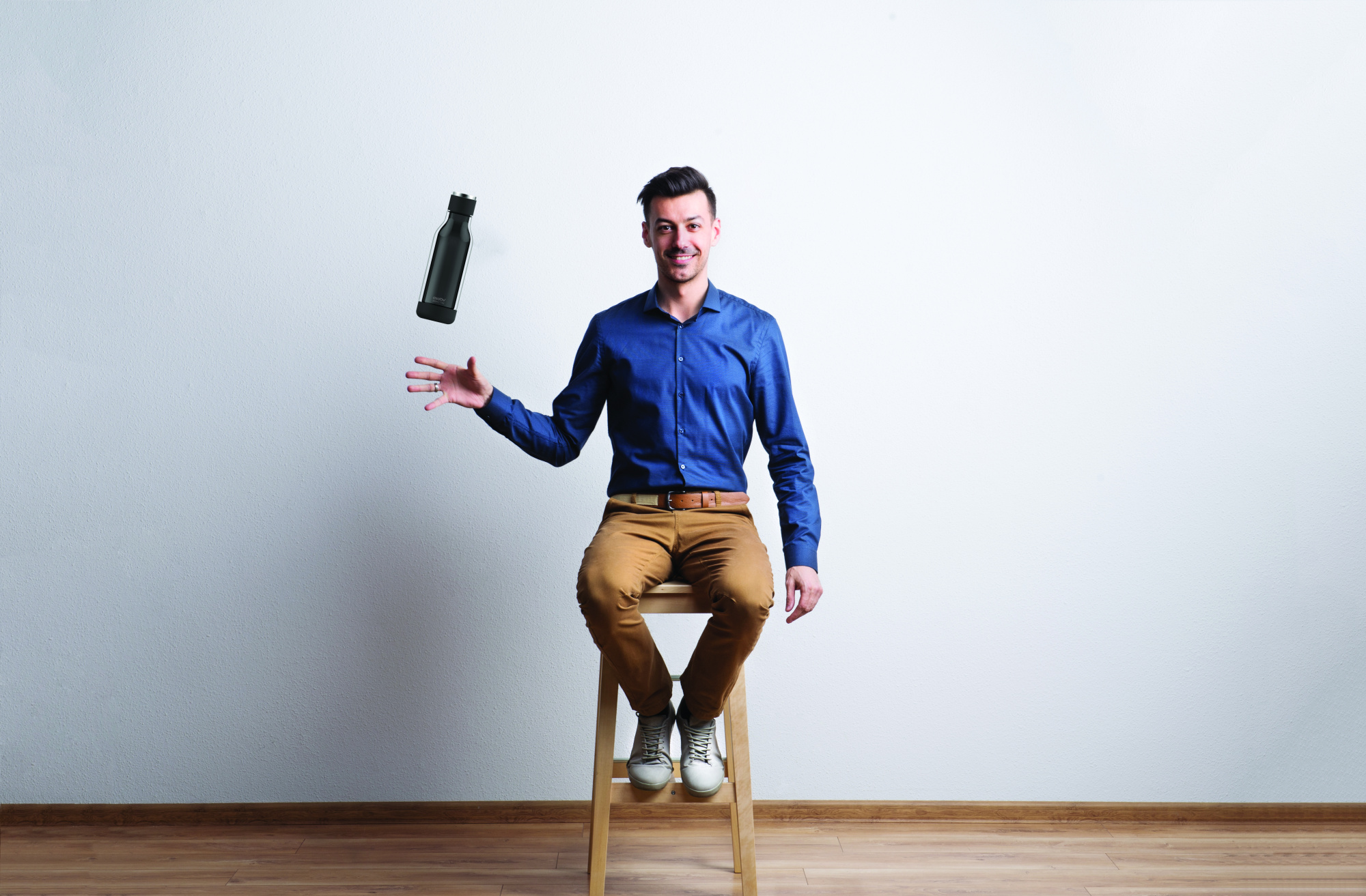 картинка Бутылка INNER PEACE, 500 мл, черная