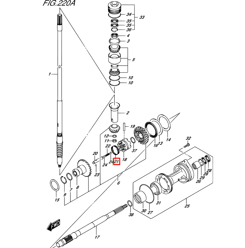 картинка Пружина муфты Suzuki DF150-300 (09440-56001)