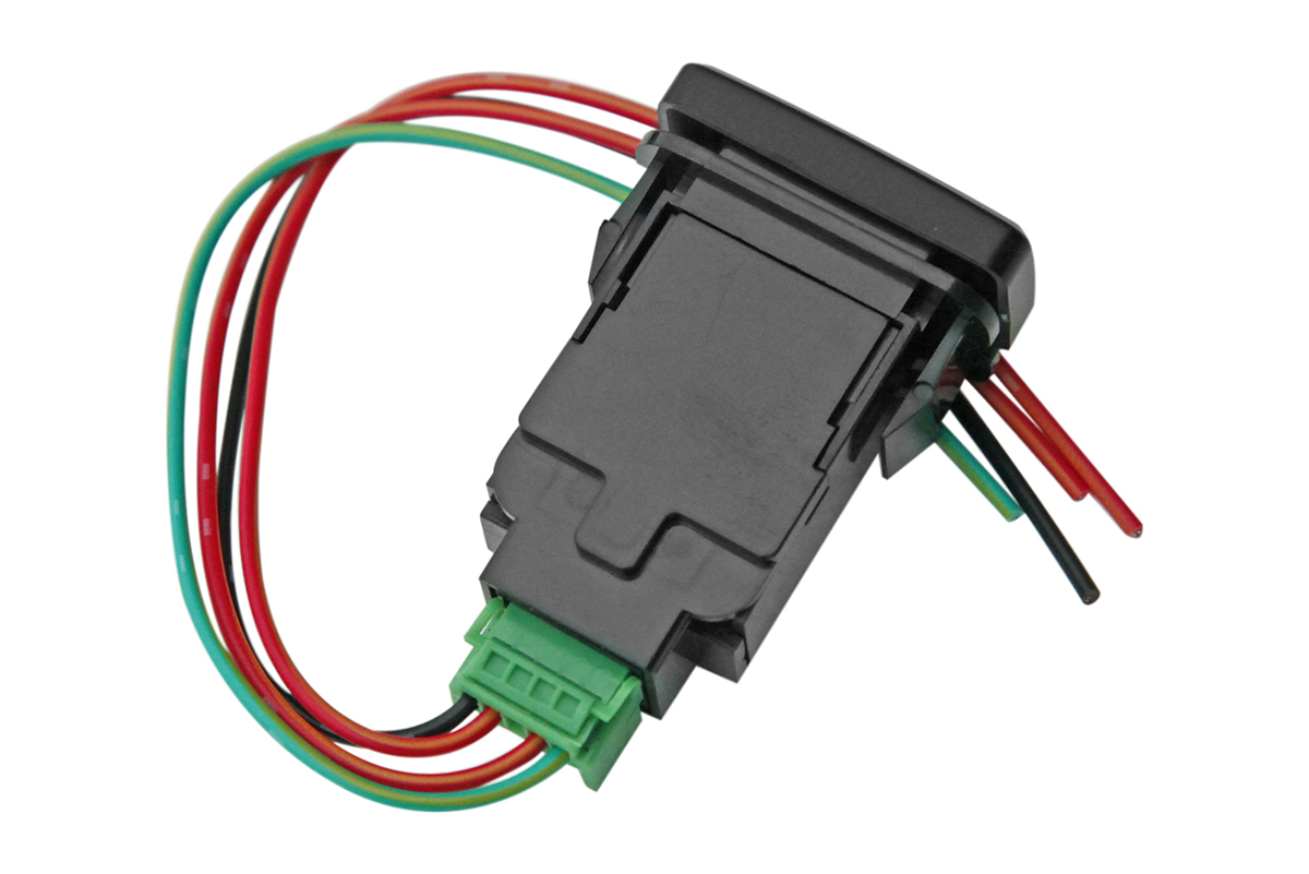 картинка Кнопка РИФ ВКЛ/ВЫКЛ, белый, TOYOTA 40x20 (под гравировку)