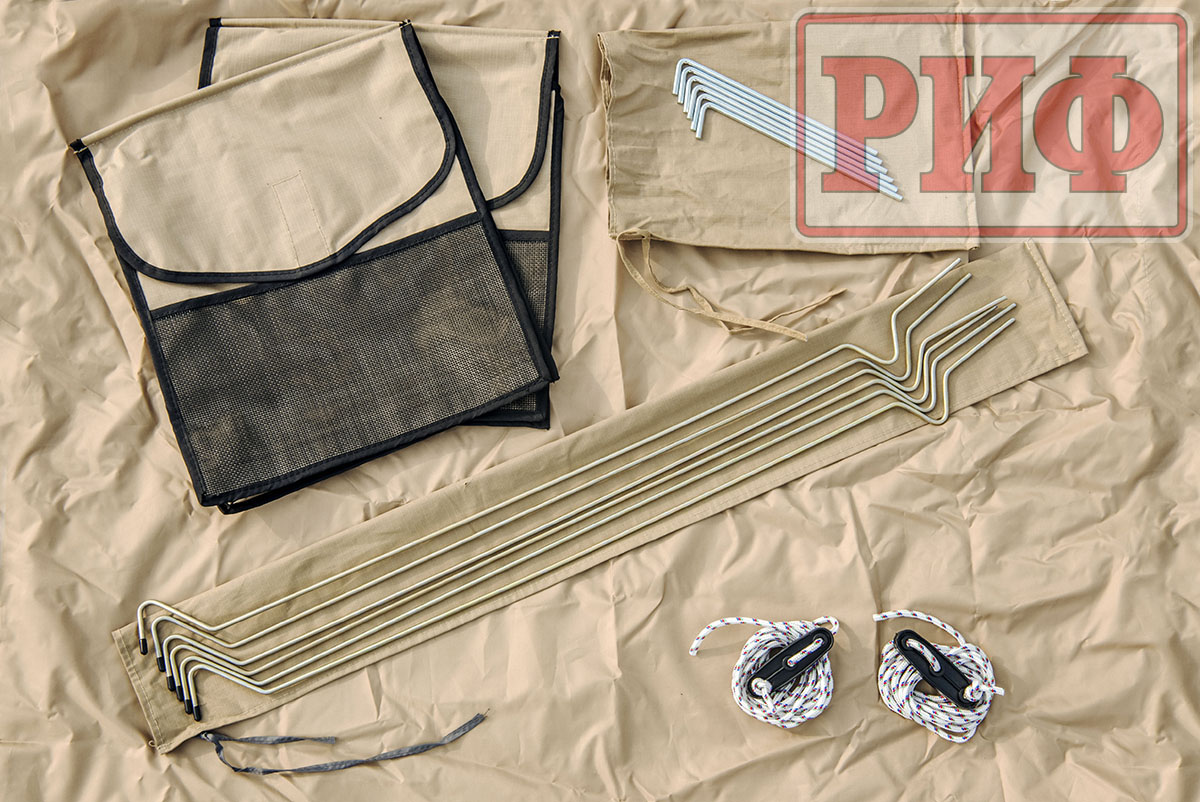 картинка Палатка на крышу автомобиля РИФ Soft RT02-140, тент песочный