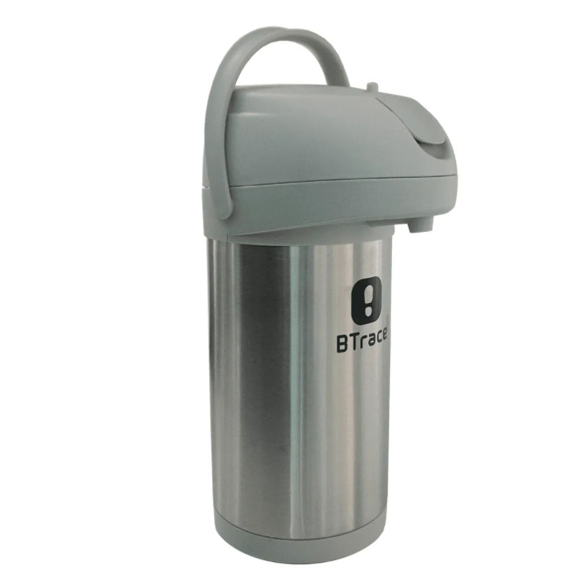 картинка Термос BTrace с пневмонасосом 3500 мл, серебристый