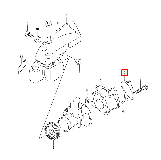 картинка Прокладка карбюратора SUZUKI  DF9,9-20A