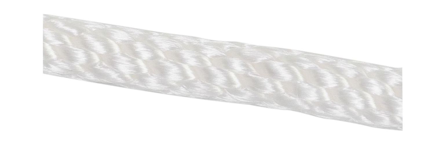 картинка Веревка сплошного плетения d8мм, L150м белый, Marine Rocket