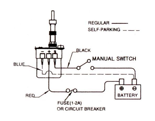 картинка Электропривод стеклоочистителя 12 В с щеткой 355мм (14")