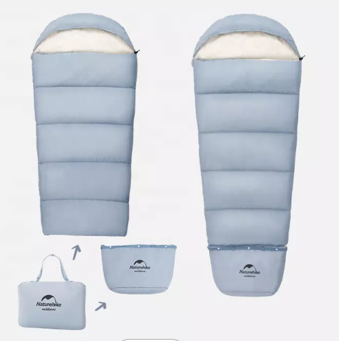 картинка Мешок спальный Naturehike Compact C300, 190х75 см, (правый) (ТК: +6C), Синий