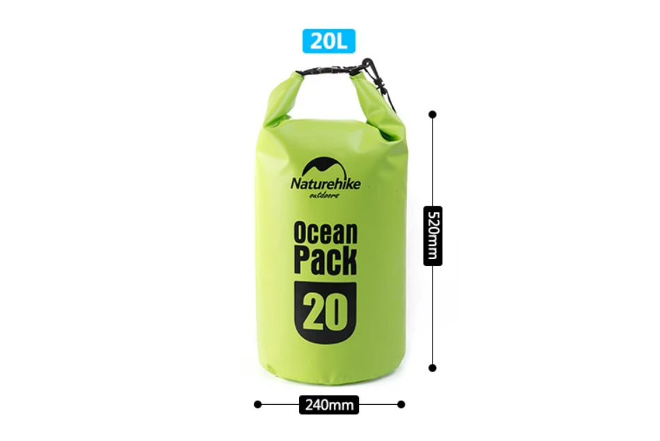 картинка Гермомешок Naturehike Ocean Pack  20 л. (зелёный)