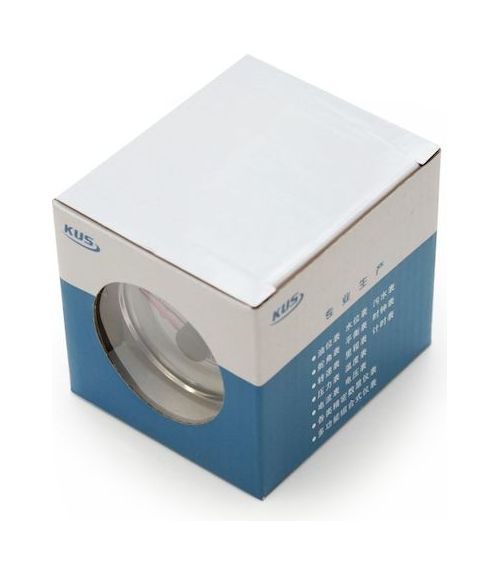 картинка Часы кварцевые, аналоговый белый циферблат, нержавеющий ободок, д. 52 мм