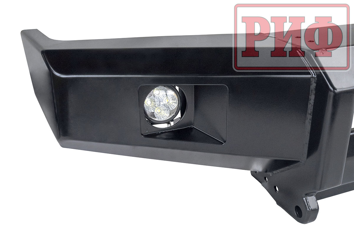 картинка Бампер РИФ передний Toyota Land Cruiser 76/78 2007+ c доп. фарами, под штатную лебедку 