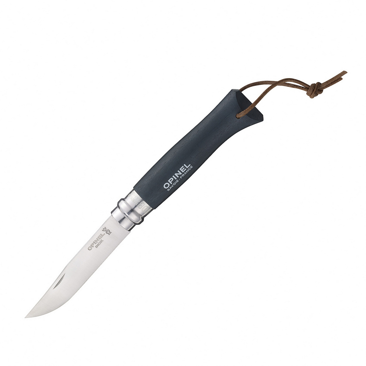 картинка Нож Opinel №8 Trekking, нержавеющая сталь, черный, 002211