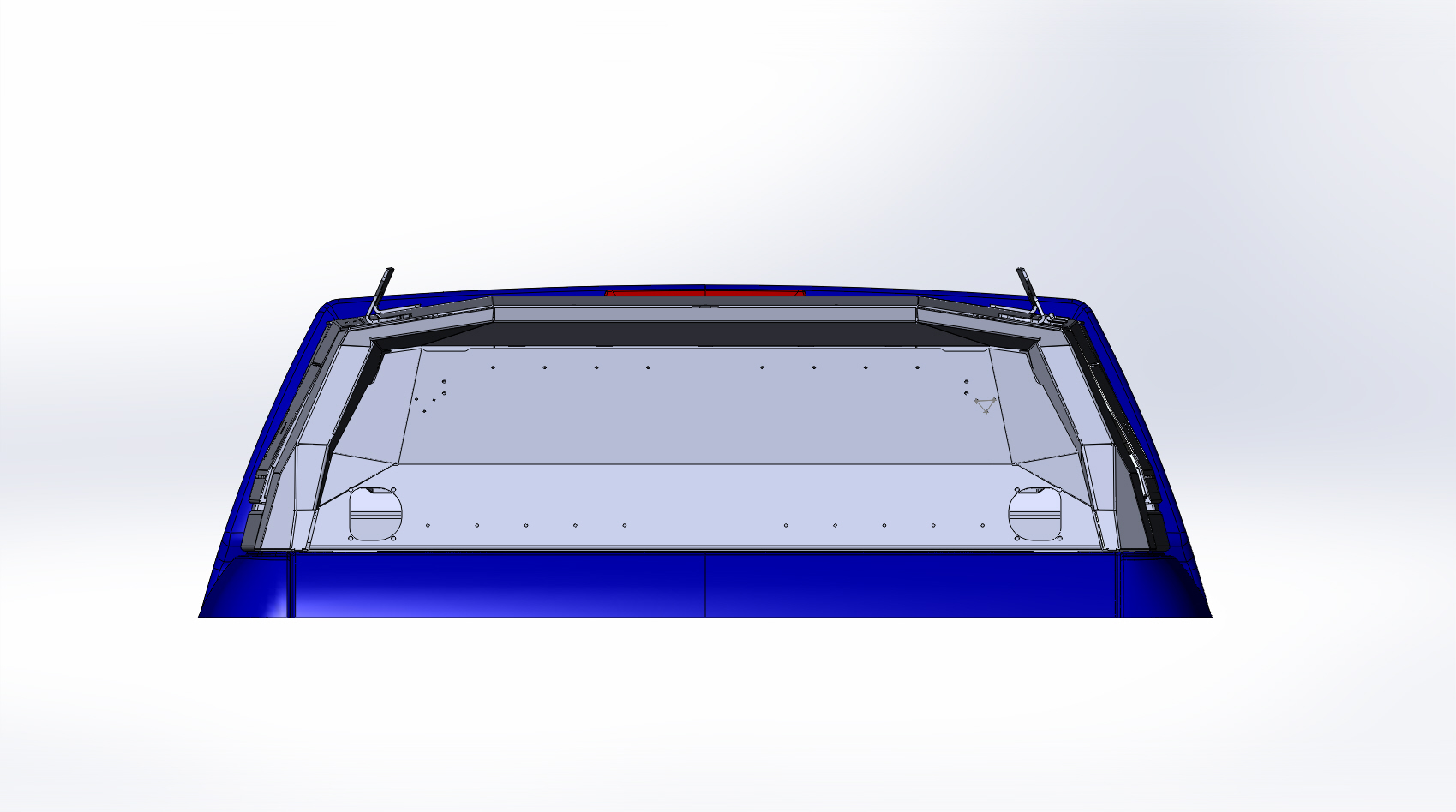 Рейлинги грузовые алюминиевые KDT для кунга Toyota Tundra — 2228(R)