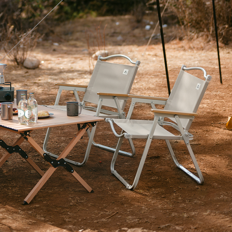 картинка Кресло туристическое Naturehike MW02, складное, бежевое, до 120 кг