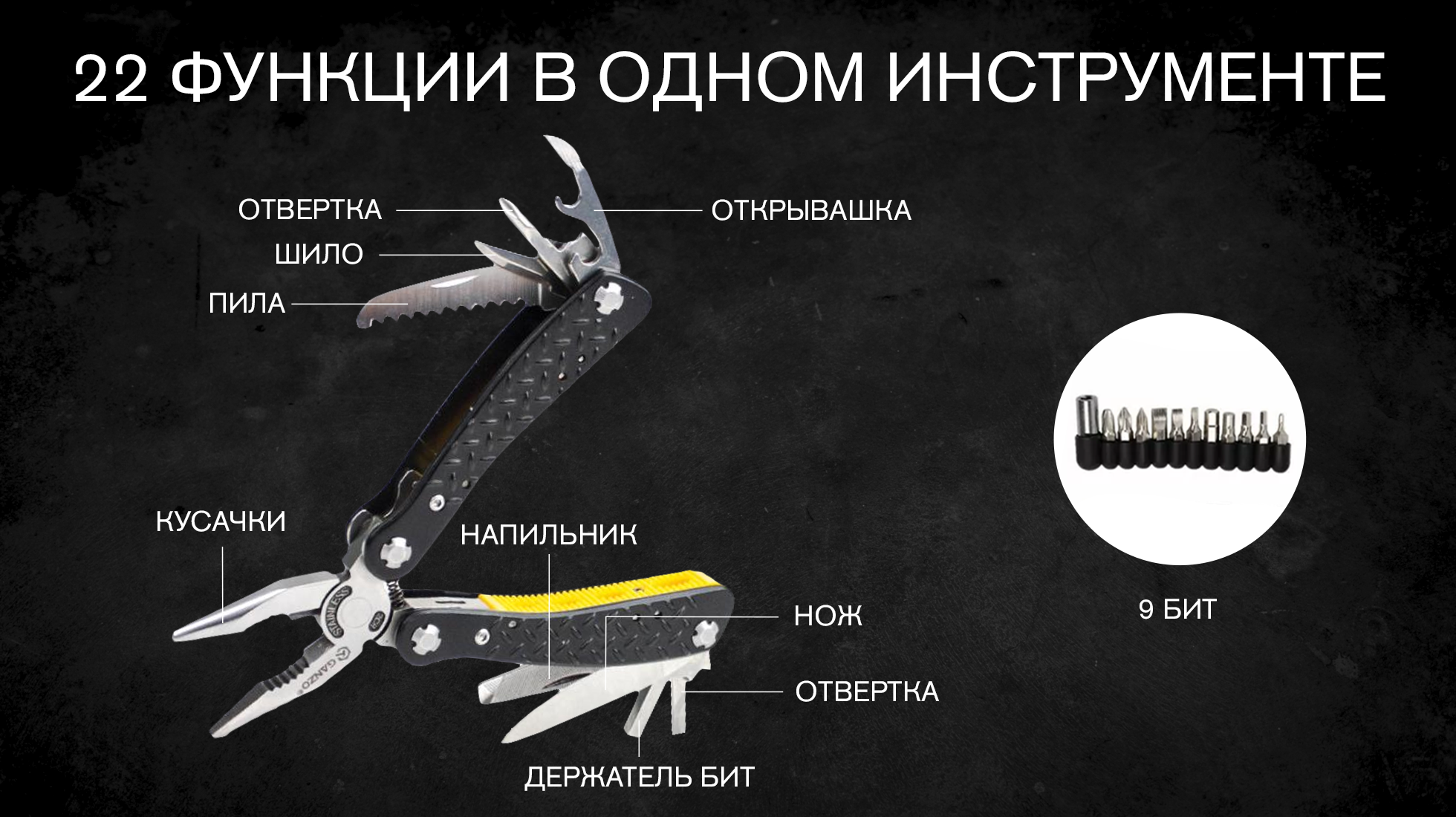 картинка Мультитул Ganzo G106