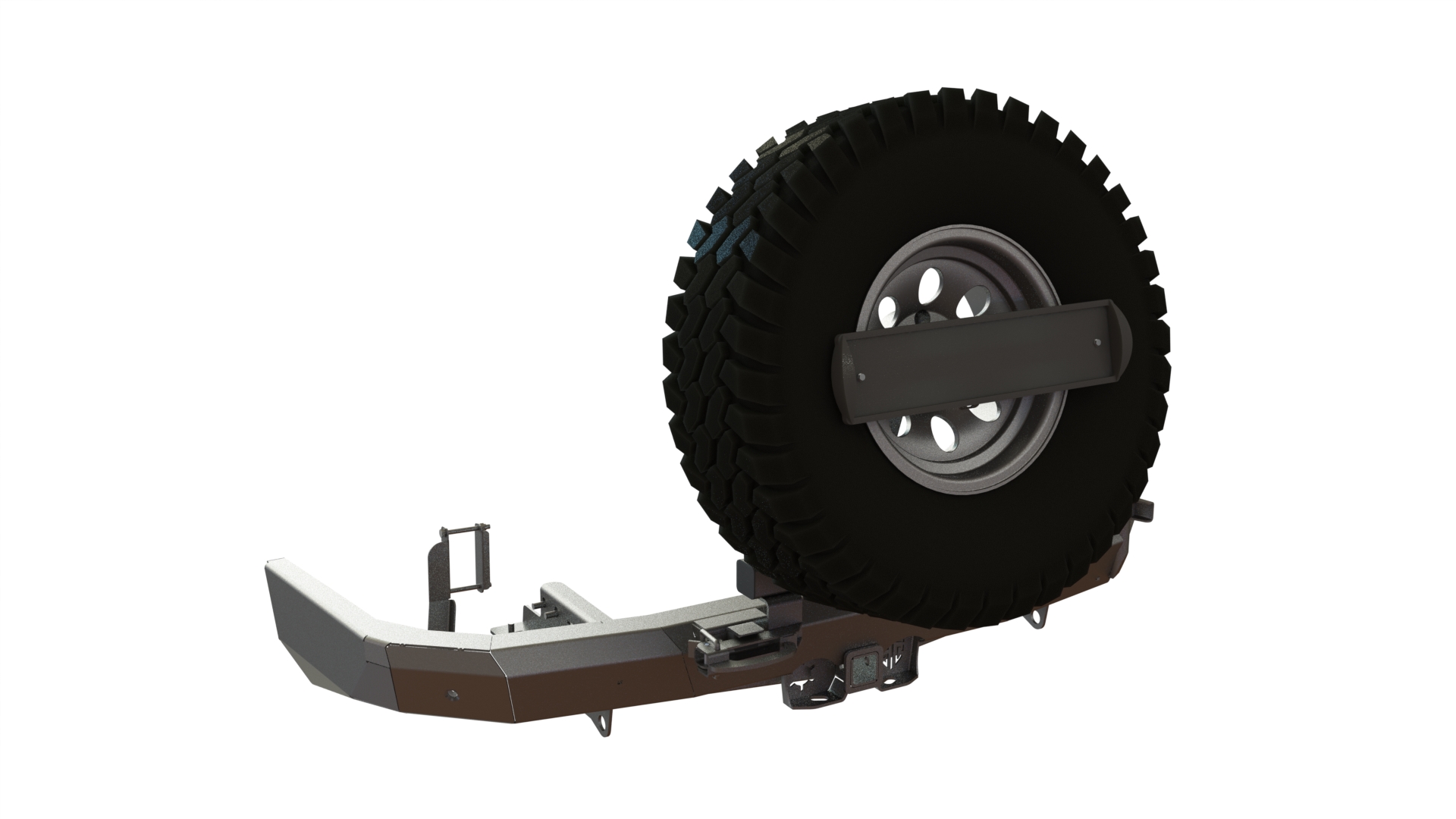 картинка Бампер задний Toyota Fortuner 2015+ калитка центр