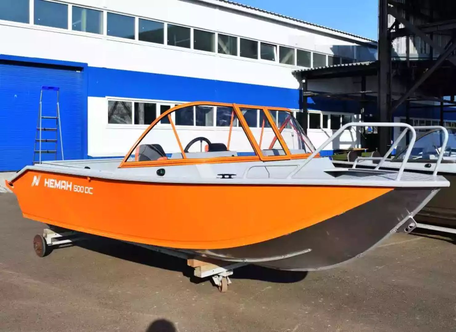 картинка Моторная лодка, Neman 500 DC NEW, зел./серая