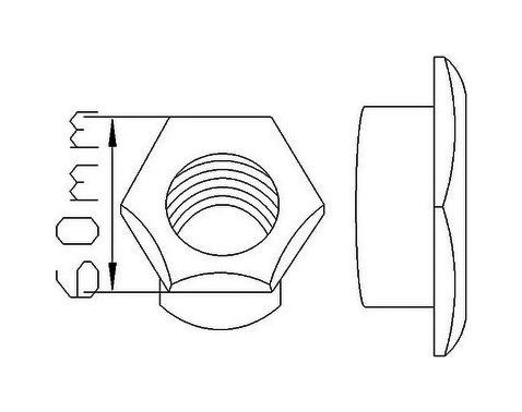 картинка Клапан сливной для лодки ПВХ в сборе, черный