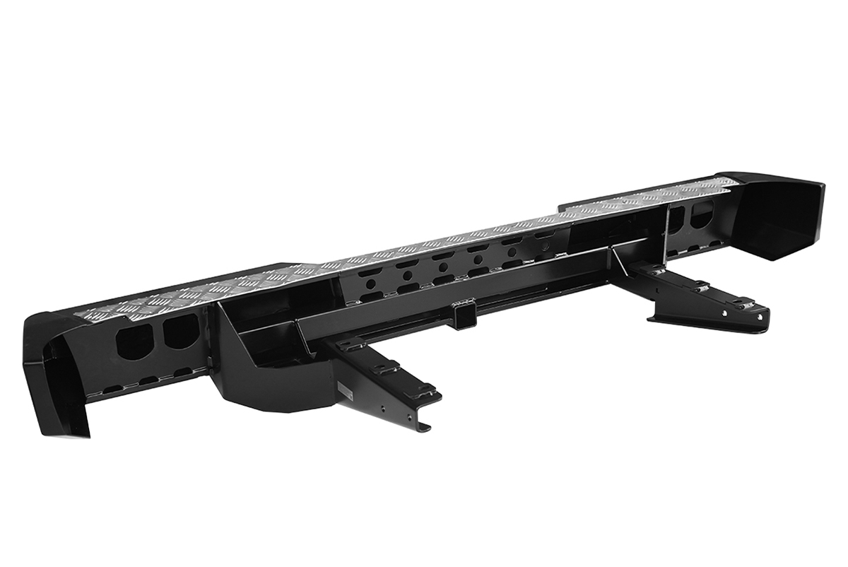 картинка Бампер задний РИФ для ГАЗ Соболь с квадратом под фаркоп