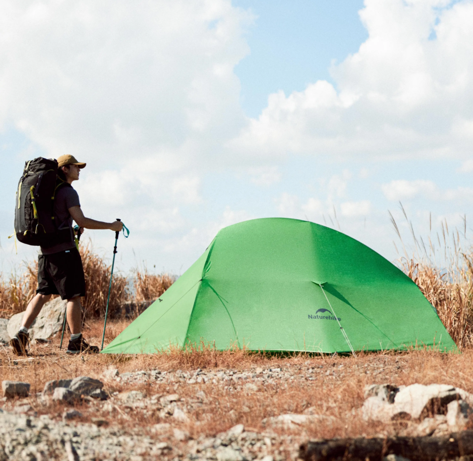 картинка Палатка Naturehike Cloud Up 1-местная, алюминиевый каркас, сверхлегкая, зеленая