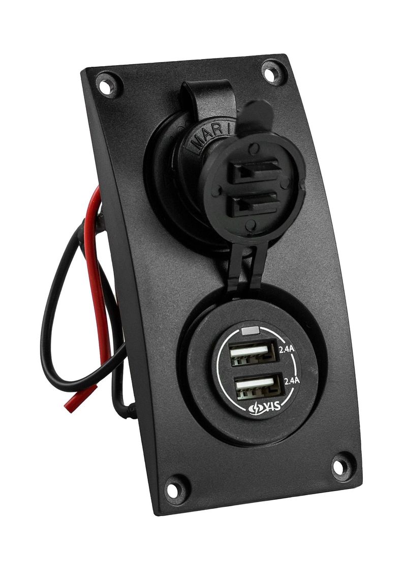 картинка Панель с USB-разъемом и прикуривателем