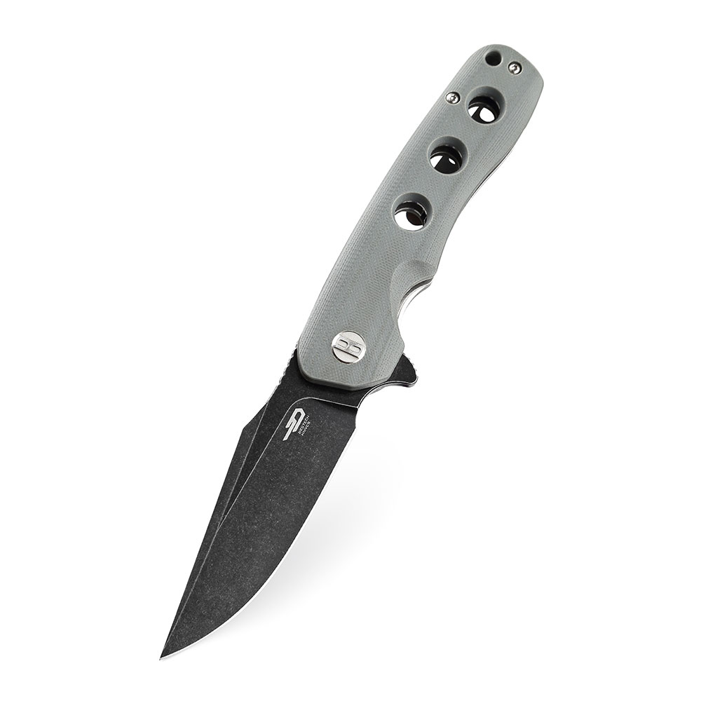 картинка Нож Bestech Arctic сталь D2, рукоять G10 серая