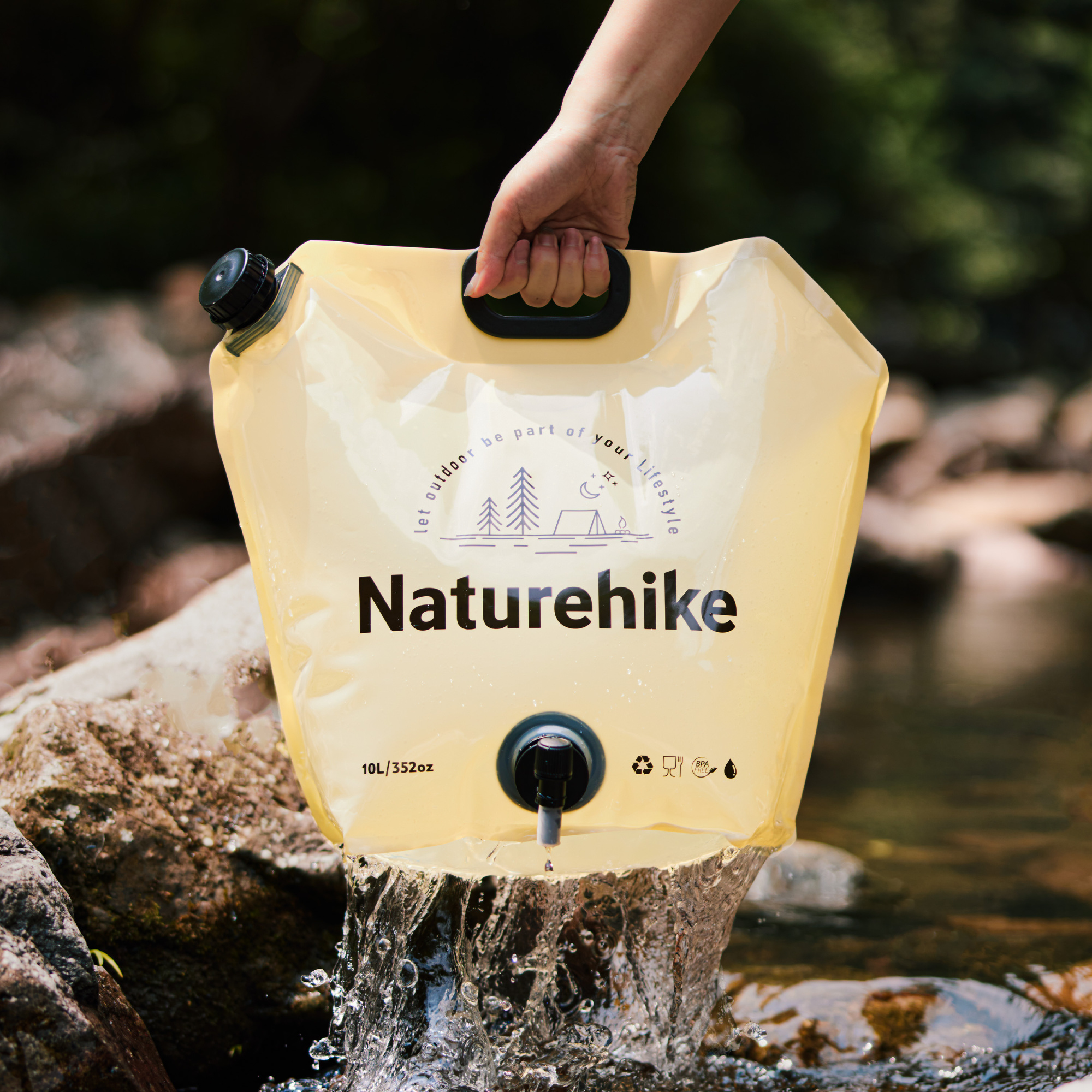 картинка Канистра Naturehike для воды, 19 л., прозрачная