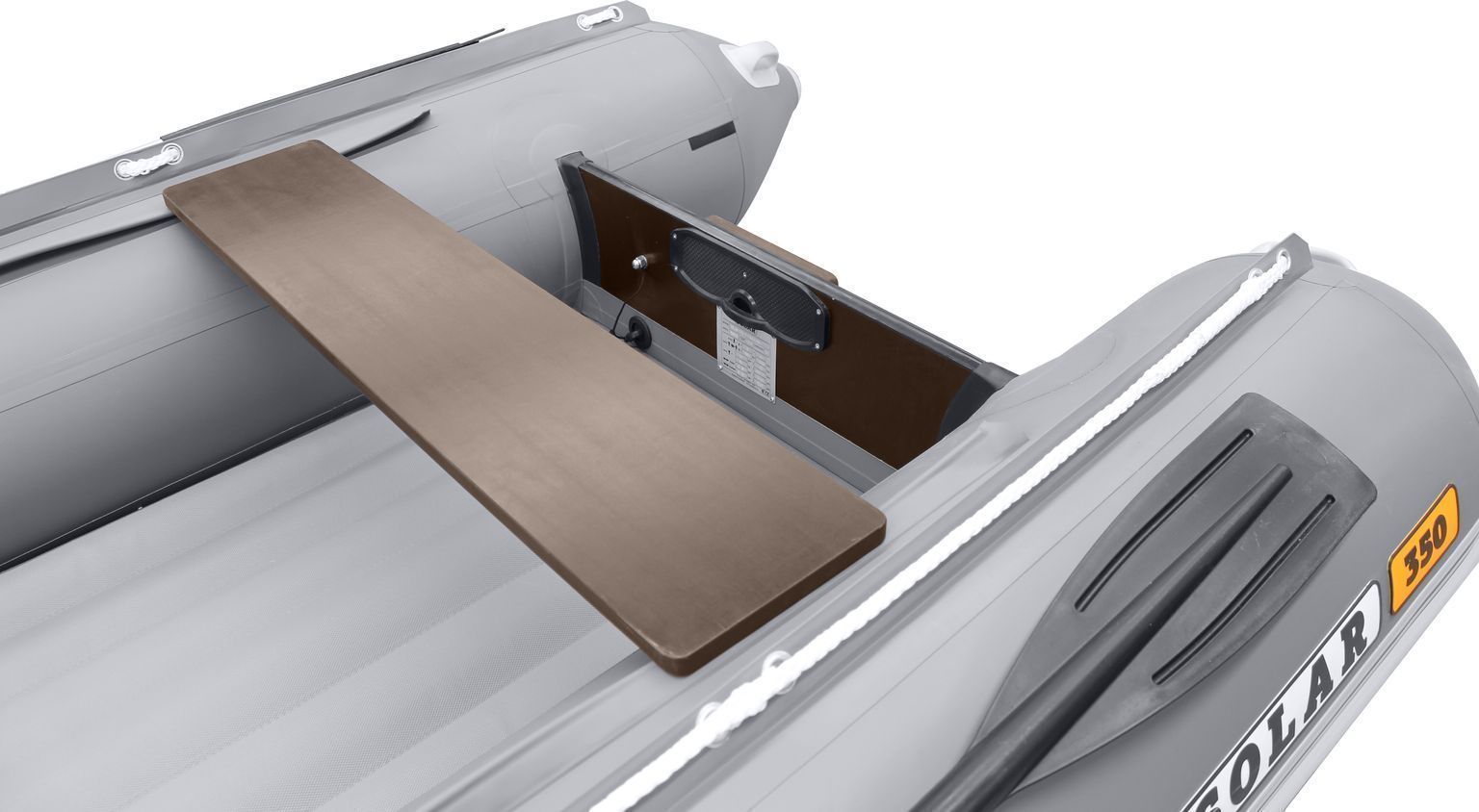 картинка Надувная лодка ПВХ SOLAR-380 К (Максима), серый