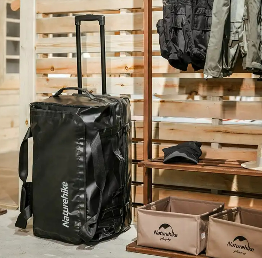 картинка Сумка дорожная Naturehike, с колесами, 65х39х34,черная