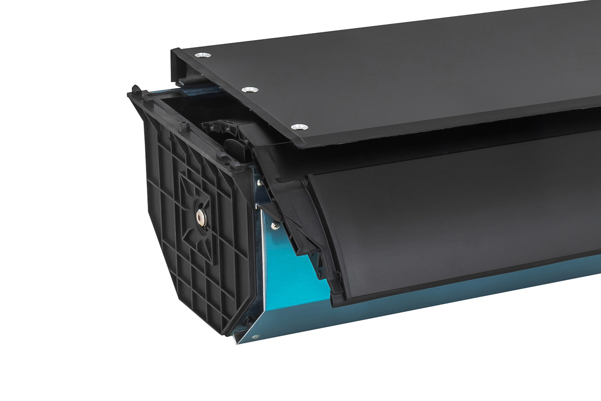 картинка Крышка кузова Dongfeng DF6, роллета раздвижная, алюминиевая, черная