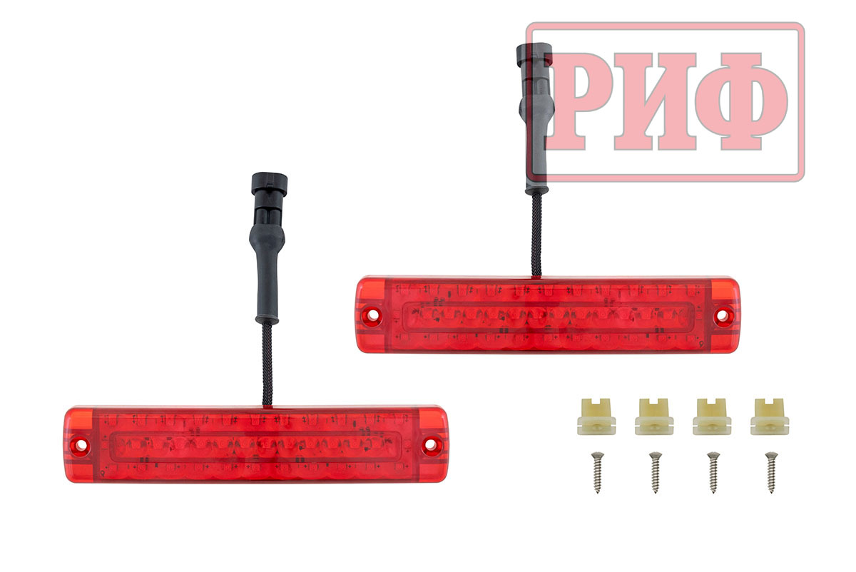 картинка Бампер задний TANK 300 с квадратом под фаркоп и фонарями силовой РИФ