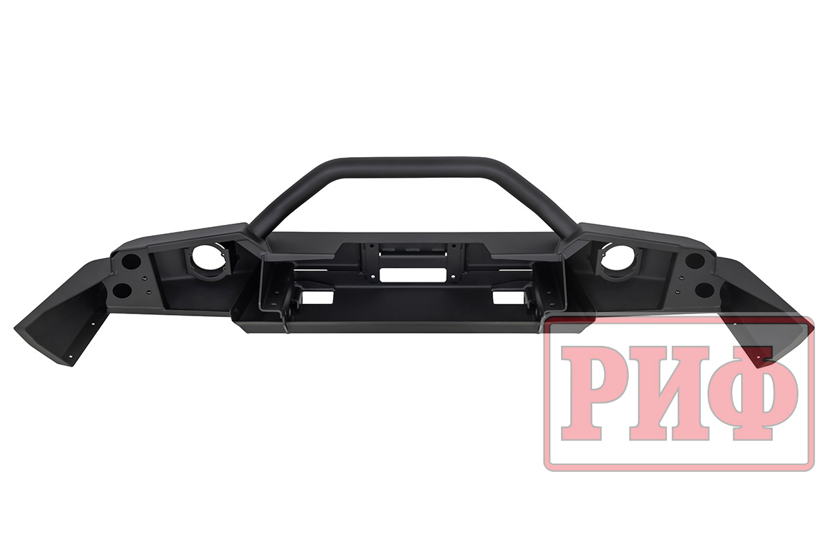 картинка Бампер силовой передний ГАЗ Соболь NN штатные фары, с дугой, стандарт