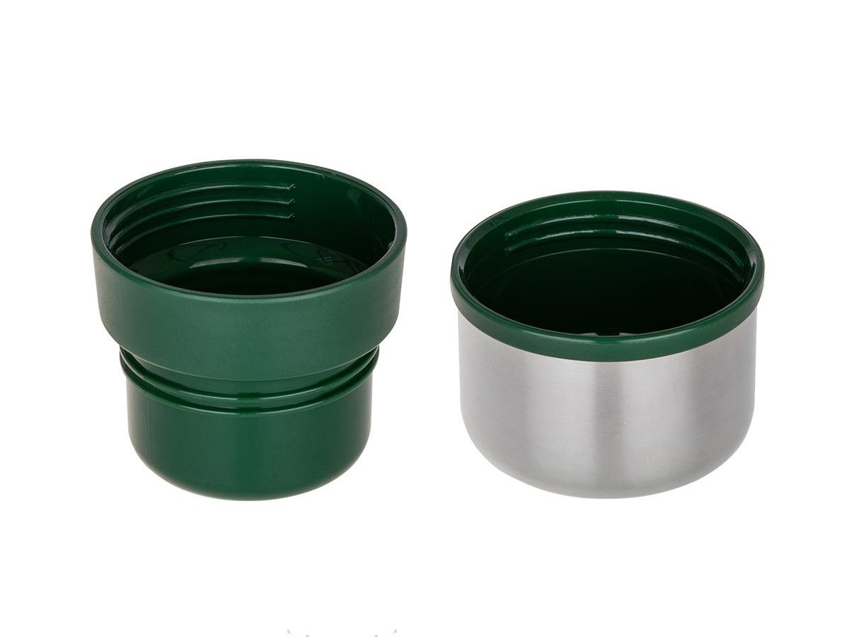 картинка Термос ТОНАР 1200ML с ситечком зеленый (2 крышки-кружки)