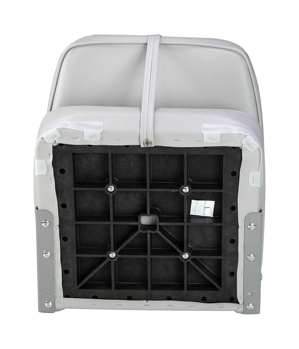 картинка Кресло мягкое складное, высокая спинка, обивка винил, цвет серый, Marine Rocket