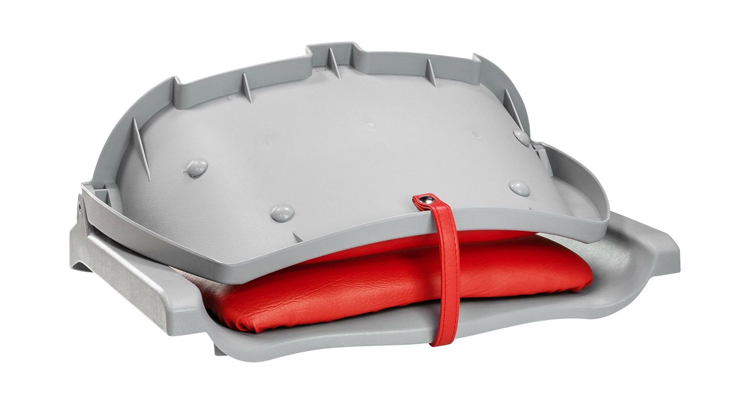 картинка Кресло складное мягкое TRAVELER, цвет серый/красный