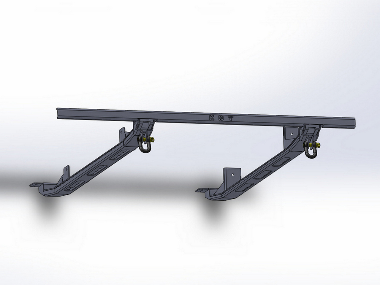 картинка Пороги силовые KDT алюминиевые для Nissan Patrol II поколения