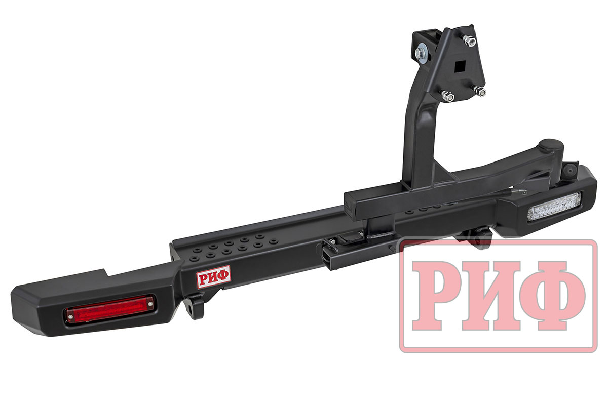 картинка Бампер задний УАЗ Хантер с фонарями, калиткой, возможностью установки фаркопа, стандарт RIF469-21225 "РИФ"