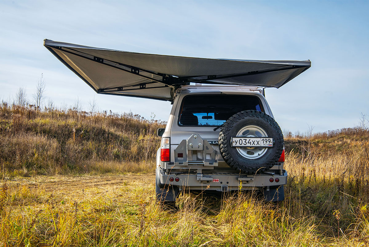 картинка Маркиза автомобильная РИФ веерная, безопорная 2х2,3 м (левая)