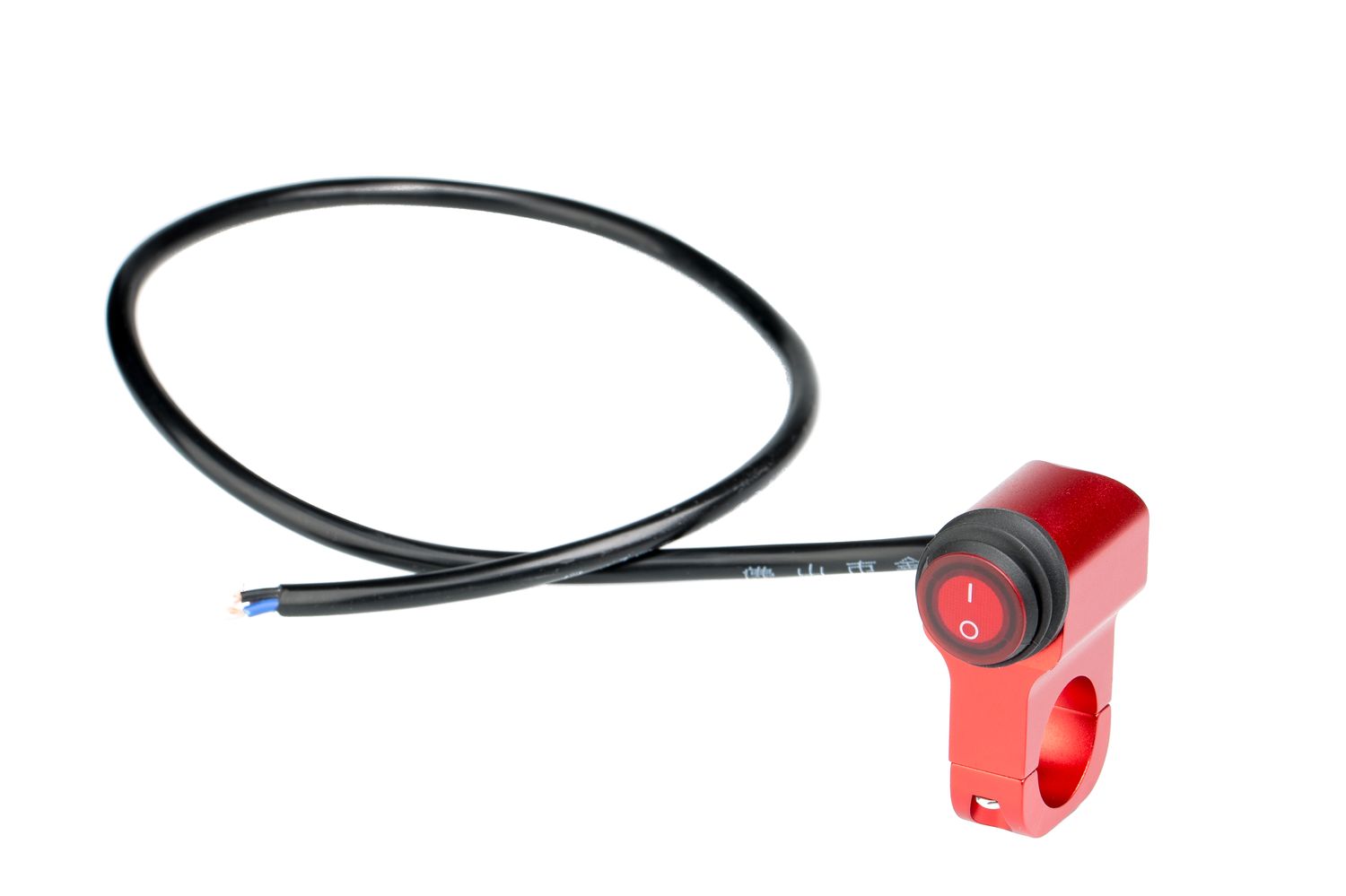 картинка Выключатель влагозащищенный 2210, однокнопочный, цвет корпуса красный, под трубу D22мм