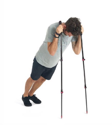 картинка Палки треккинговые, карбон, ST10, голубые, для ходьбы (2 шт.)