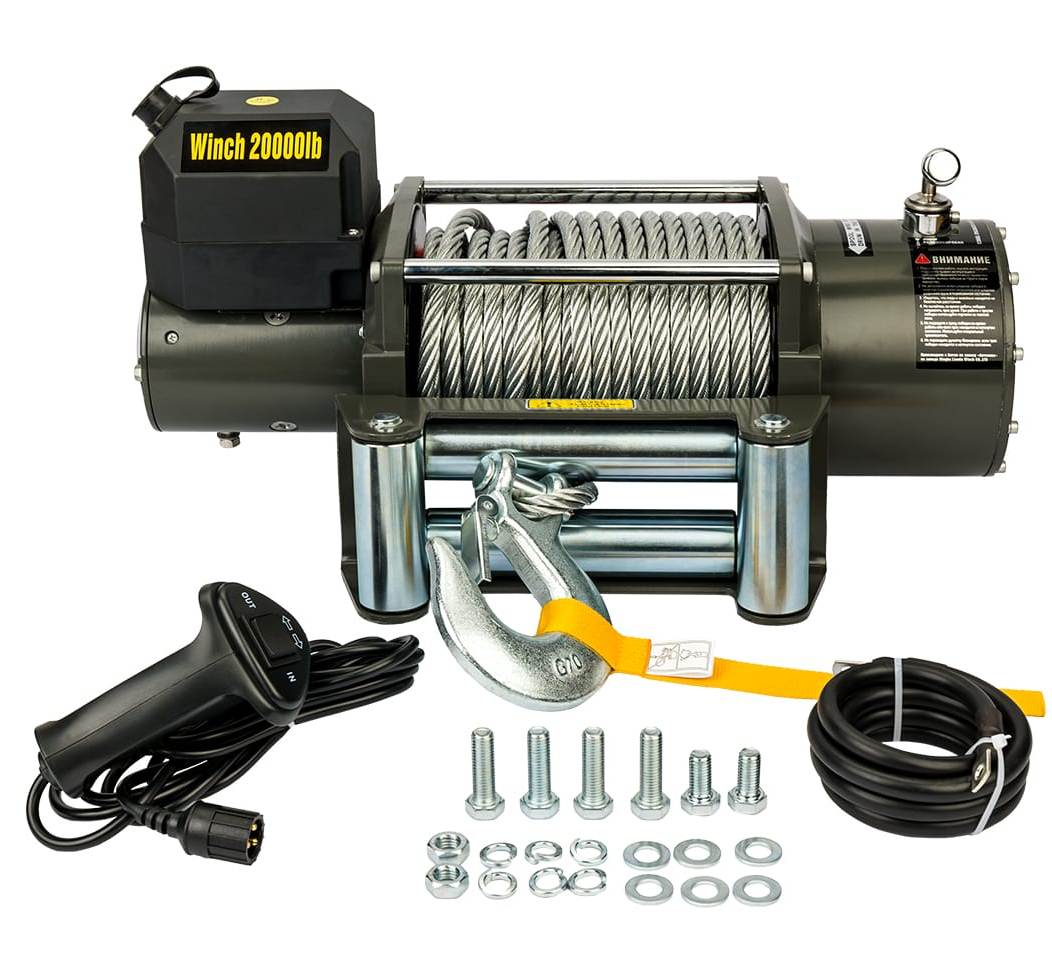 картинка Лебедка АВТОСПАС Як 90 ЛПЭ90И 24В