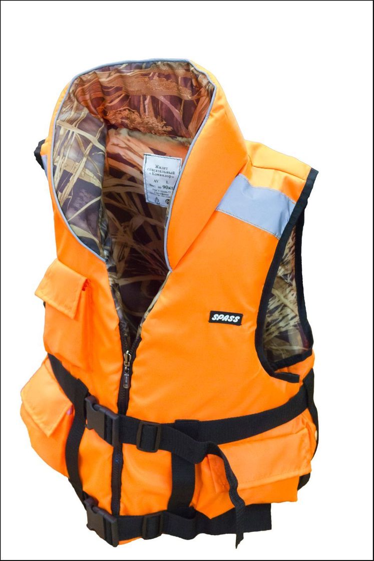 картинка Жилет спасательный Командор, размер 48-52, до 80 кг