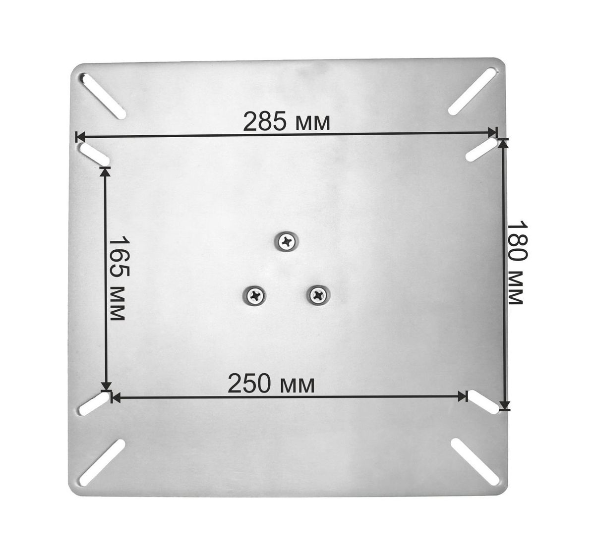 картинка Стойка столешницы регулируемая 3 ступени 335-714 мм основание 300 мм