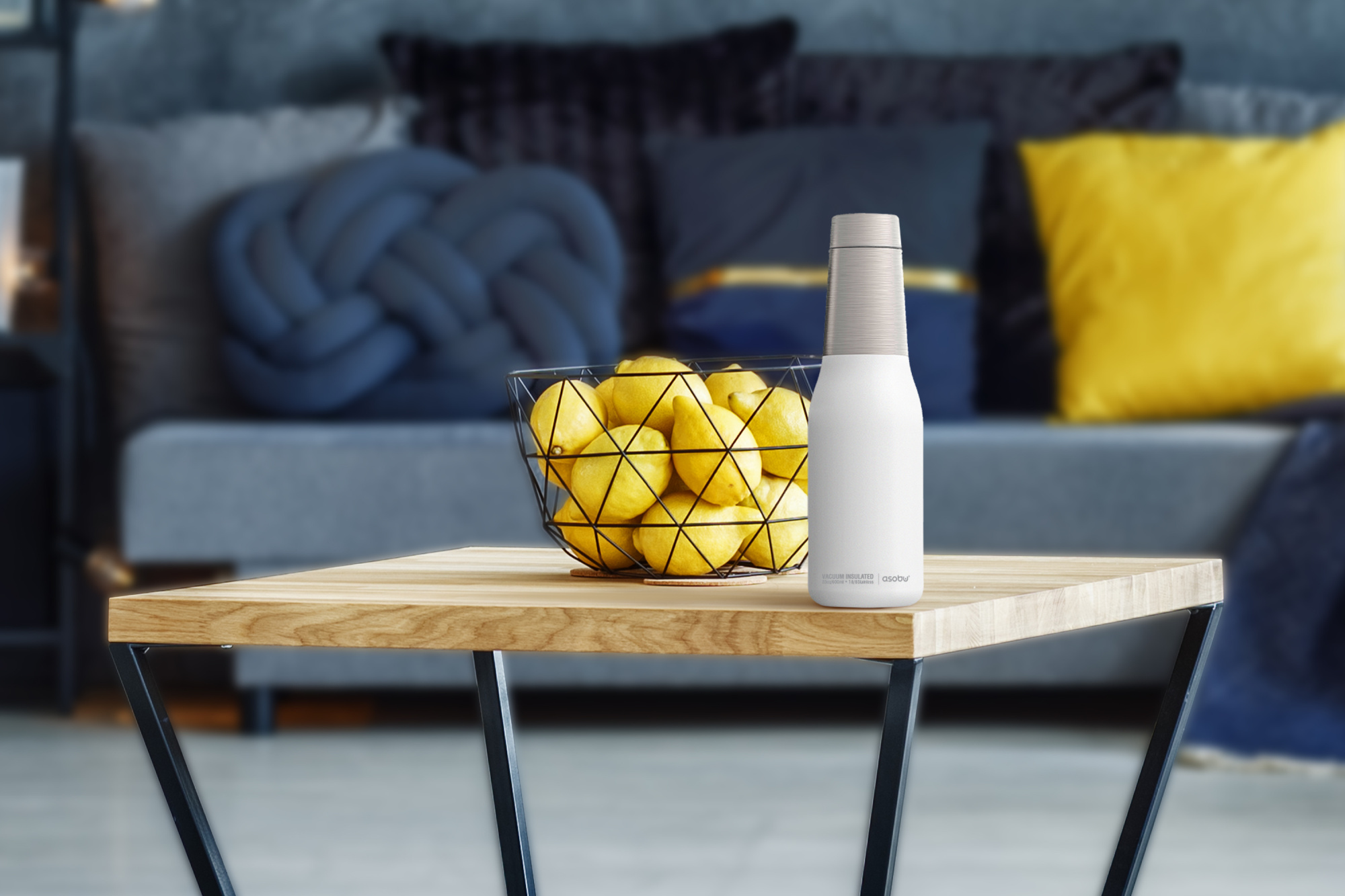 картинка Термобутылка OASIS, 600 мл, белая