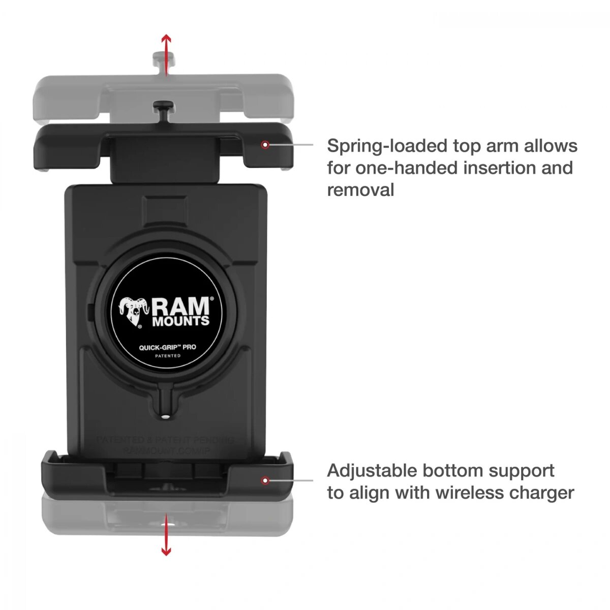 картинка Держатель телефона RAM® Quick-Grip™ Pro XL RAM-HOL-PD7U