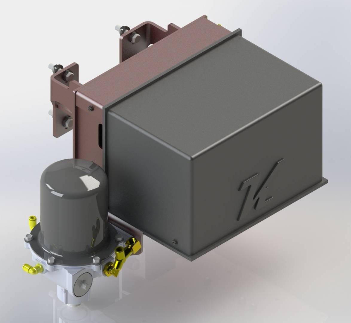 картинка Механическая система самовыравнивания подвески с двумя компрессорами (4-рычажная подвеска)