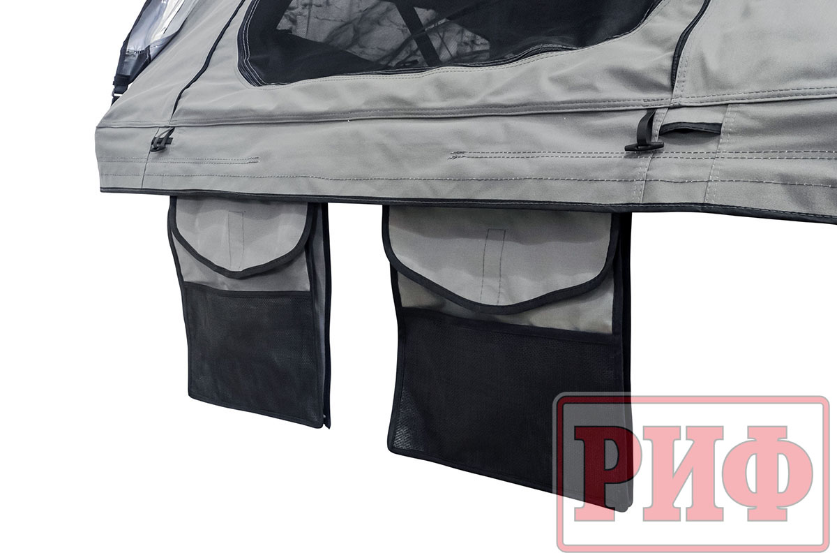 картинка Палатка на крышу автомобиля РИФ Soft RT01-140 усиленная, тент серый