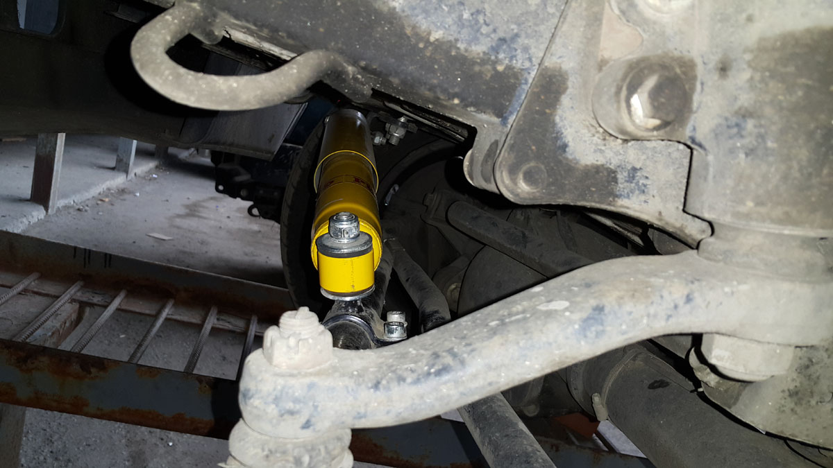 картинка Демпфер рулевой РИФ с кронштейнами УАЗ Патриот 2019+