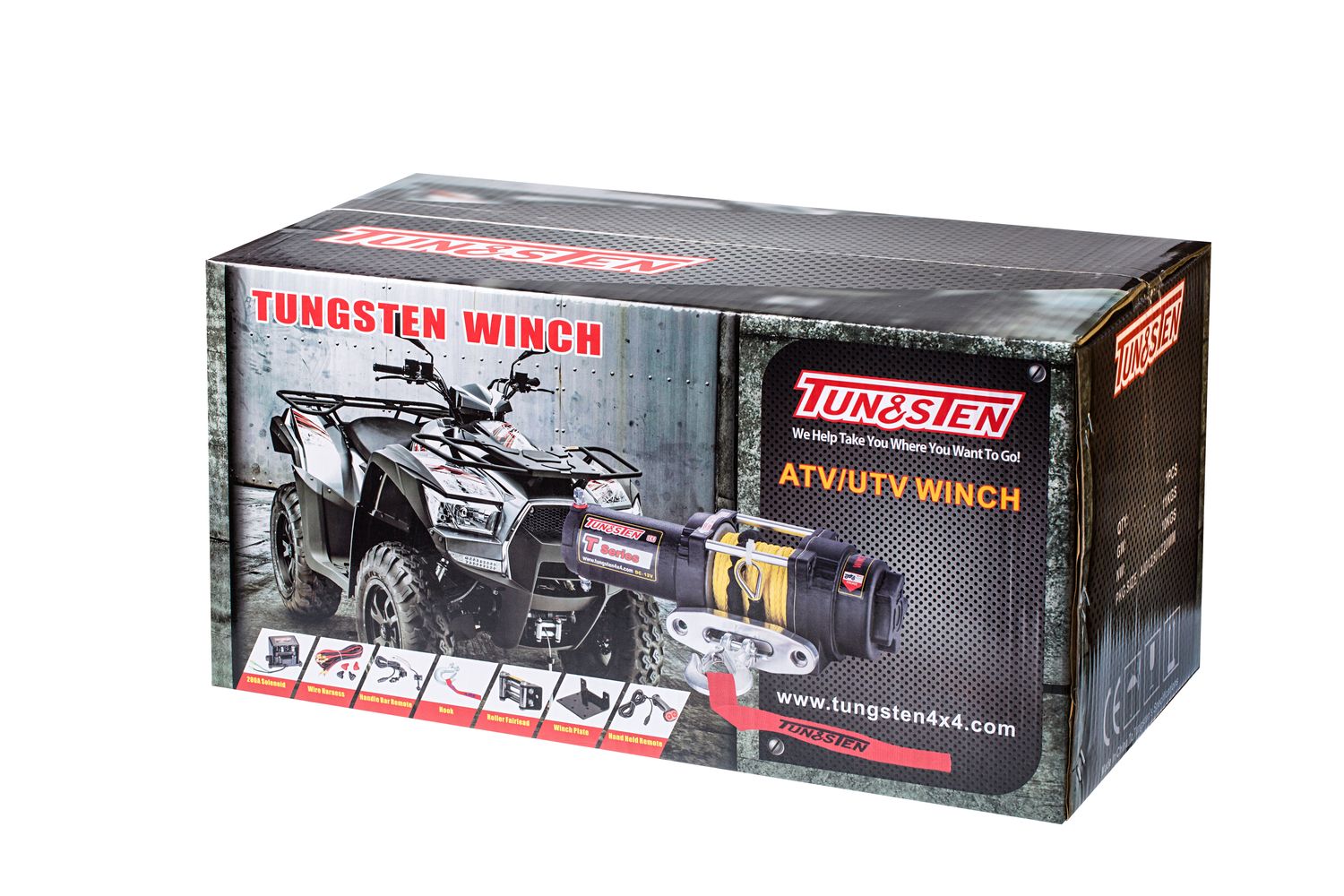 Лебедка Tungsten Winch 3500 синтетика, радиопульт