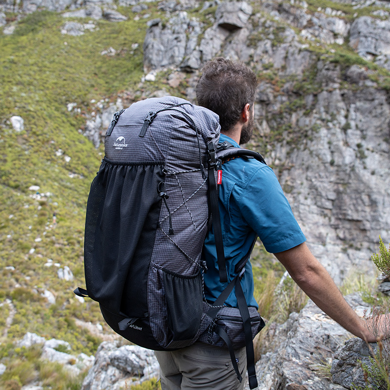Рюкзак туристический Naturehike 60+5 л, черный