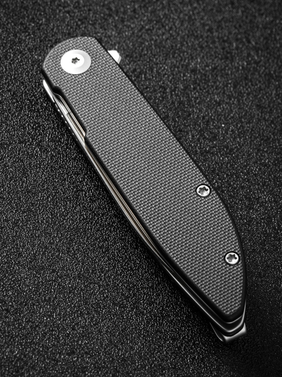картинка Складной нож SENCUT Bocll II D2 Steel Satin Handle G10 Black