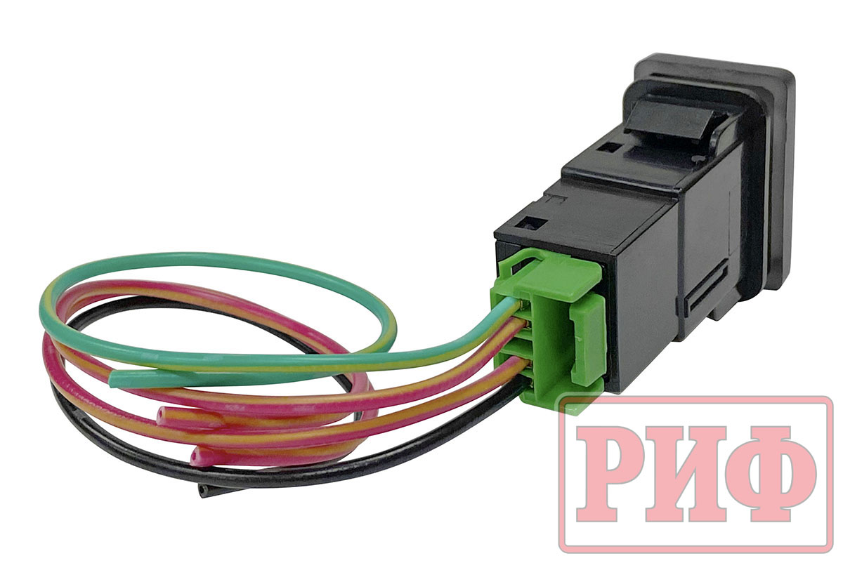 картинка Кнопка ВКЛ/ВЫКЛ, белый, FRONT DIFF LOCK TOYOTA 32x22 горизонтальная